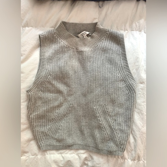 Babaton knit tank in grey - Picture 1 of 3